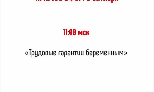 «Трудовые гарантии беременным женщинам»