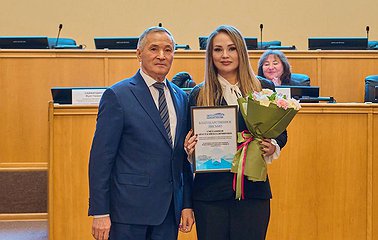 Представителя Совета Матерей по Тюменской области Анастасию Сметанину наградили за активное участие в проведении мероприятий